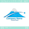 富士山,流星のイメージのロゴマークデザインです。