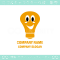 電球,電気,笑顔がキャラクター系のロゴマークデザインです。