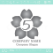 数字５,桜,さくら,フラワー,花のイメージのロゴマークデザイン
