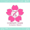 ７周年記念,桜,さくら,花,フラワーの可愛いのロゴマークデザイン