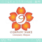 数字９,桜,さくら,フラワー,花のイメージのロゴマークデザイン