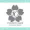 数字10,桜,さくら,フラワー,花のイメージのロゴマークデザイン