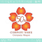 50周年記念,桜,さくら,花,フラワーの可愛いのロゴマークデザイン