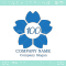 数字100,桜,さくら,フラワー,花をモチーフのロゴマークデザイン