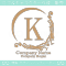K文字、ヨーロッパ、王族の紋章のイメージのロゴマークデザイン
